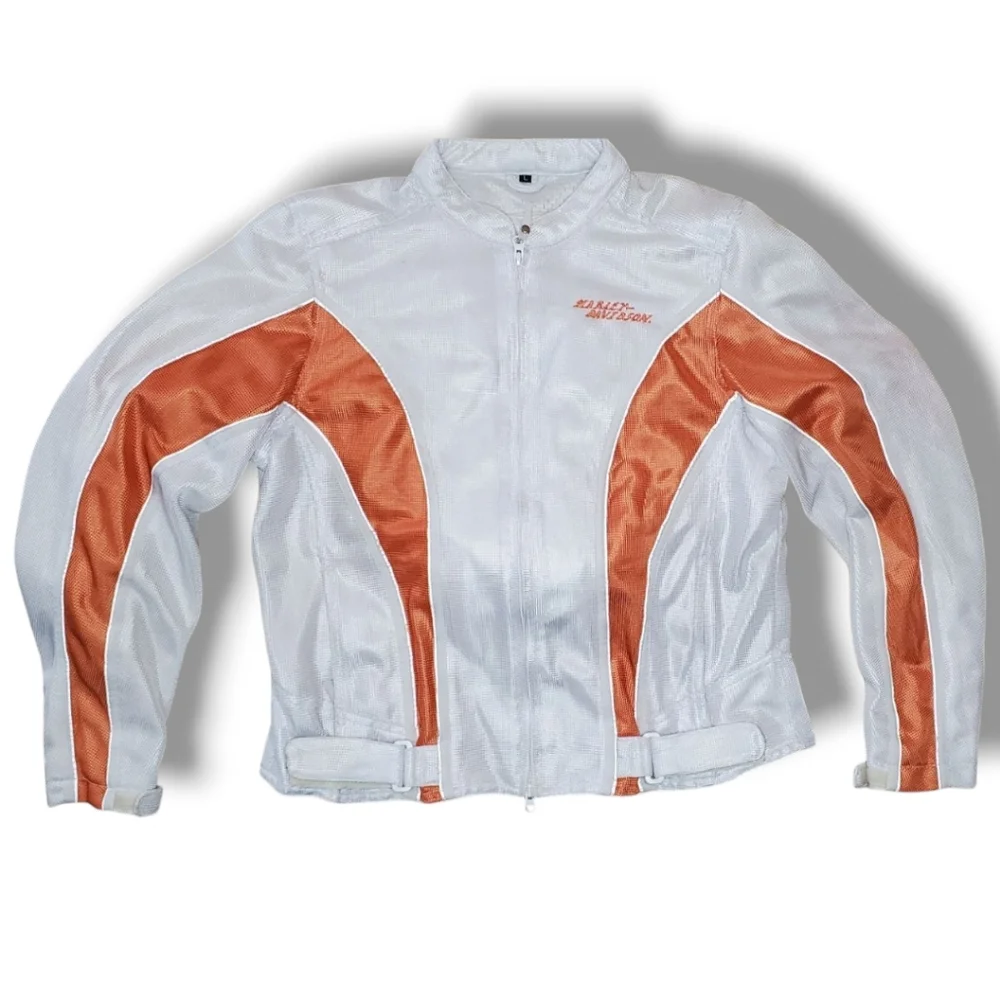 Harley Davidson Bomber Mesh Motorcycle Riding Jacket with Plate & Pad Pockets - Picture 1 of 12